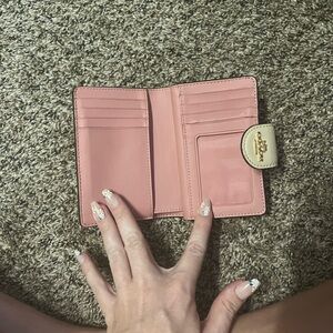 Coach wallet brown and pink